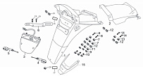 Заднее крыло МОТОЦИКЛА Racer RC200-C5B/RC250-C5B Magnum