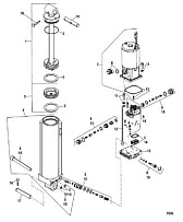 Система гидроподъема 4-Х ТАКТНОГО ПЛМ MERCURY 80 Серийный номер от 0P459572 и выше